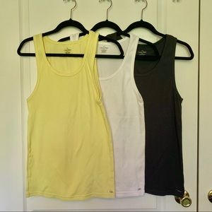 NWOT Set of 3 Calvin Klein ribbed tank tops